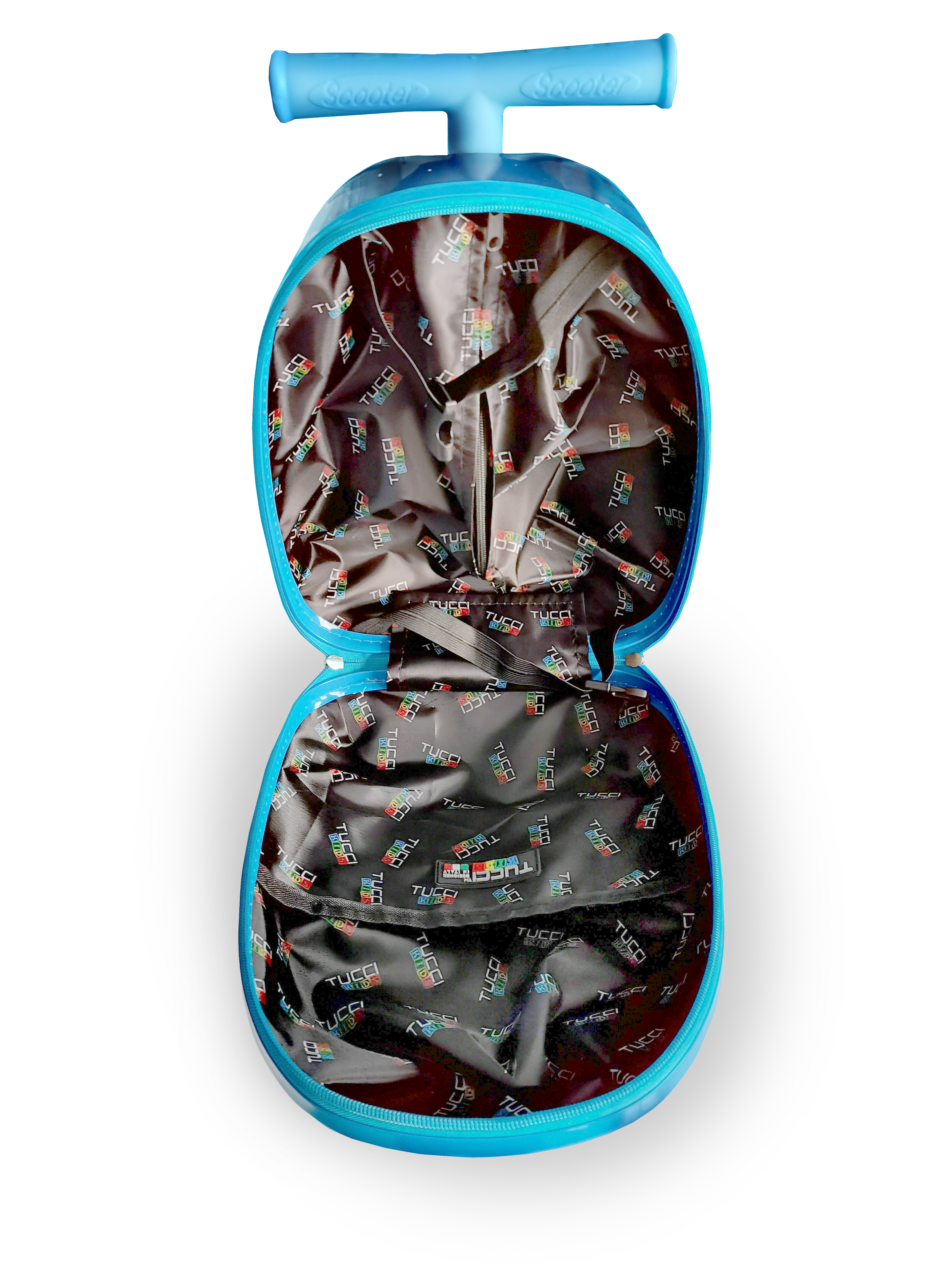 TUCCI Italy HAPPY DINO Scooter Style Kids Suitcase