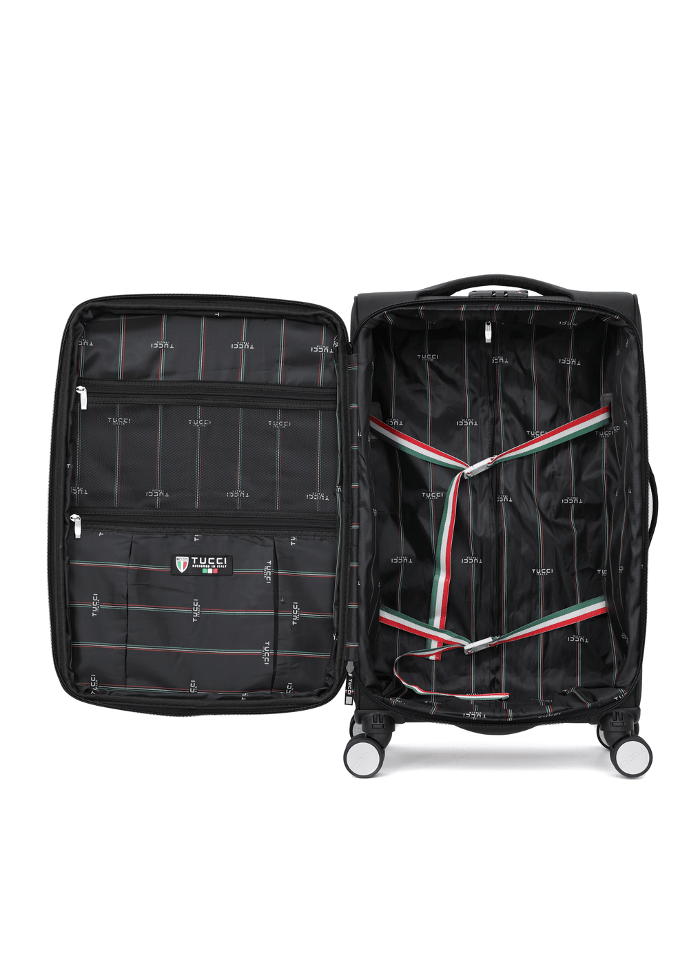 TUCCI Italy RICERCA 20" Carry On Waterproof Luggage Suitcase