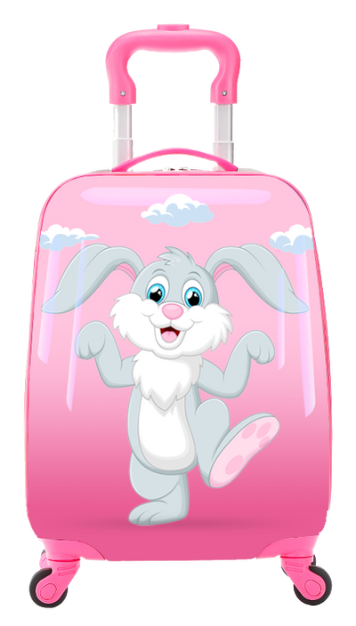 TUCCI Italy HAPPY BUNNY 18" Spinner Wheel Children Suitcase