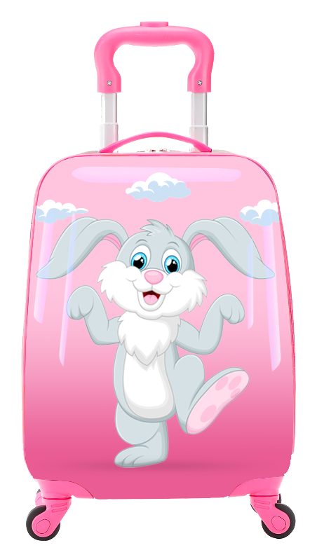 TUCCI Italy HAPPY BUNNY 18" Spinner Wheel Children Suitcase