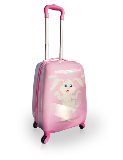 TUCCI Italy HAPPY BUNNY 18" Spinner Wheel Children Suitcase