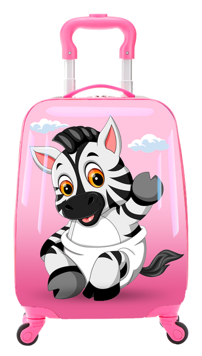 TUCCI Italy LIL' ZEBRA 18" Spinner Wheel Children Suitcase