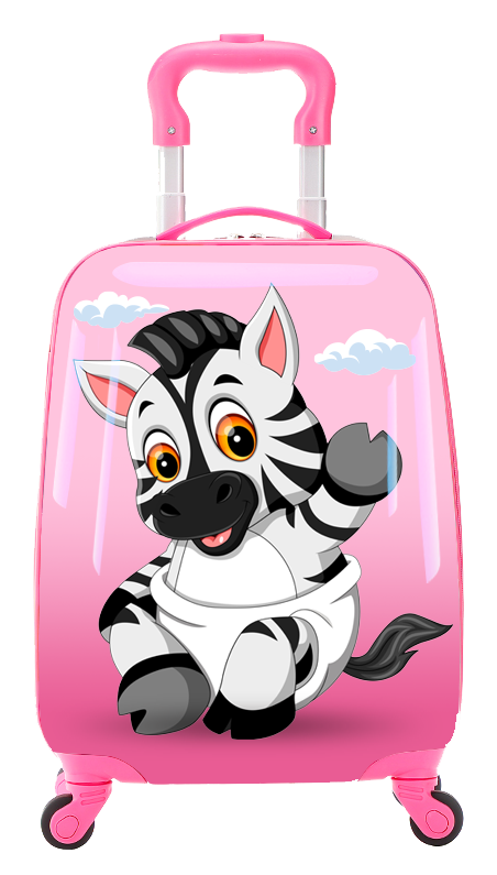 TUCCI Italy LIL' ZEBRA 18" Spinner Wheel Children Suitcase