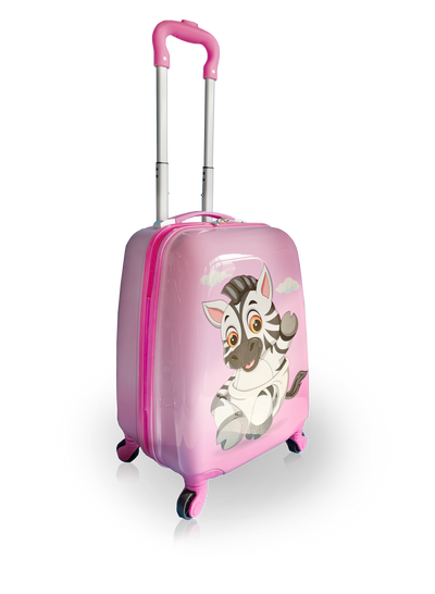TUCCI Italy LIL' ZEBRA 18" Spinner Wheel Children Suitcase