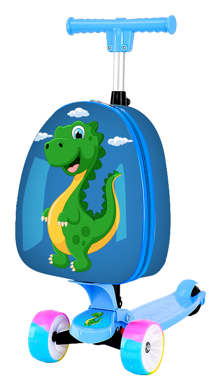 TUCCI Italy HAPPY DINO Scooter Style Kids Suitcase