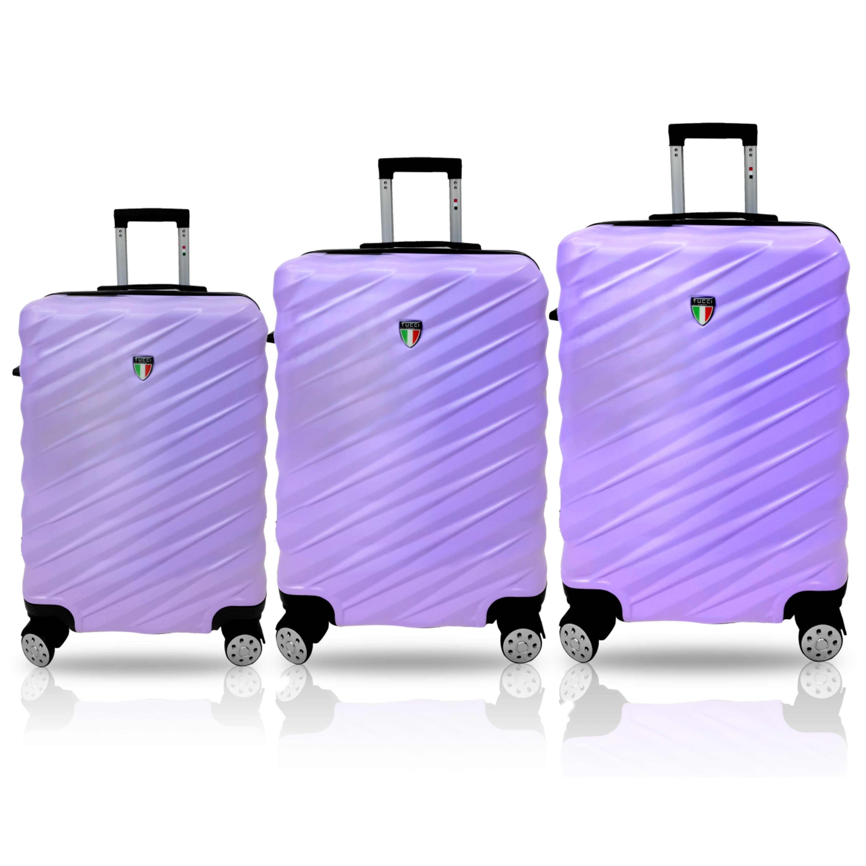 TUCCI Italy STORTO ABS (20", 24", 28") 3 PC Luggage Suitcase Set