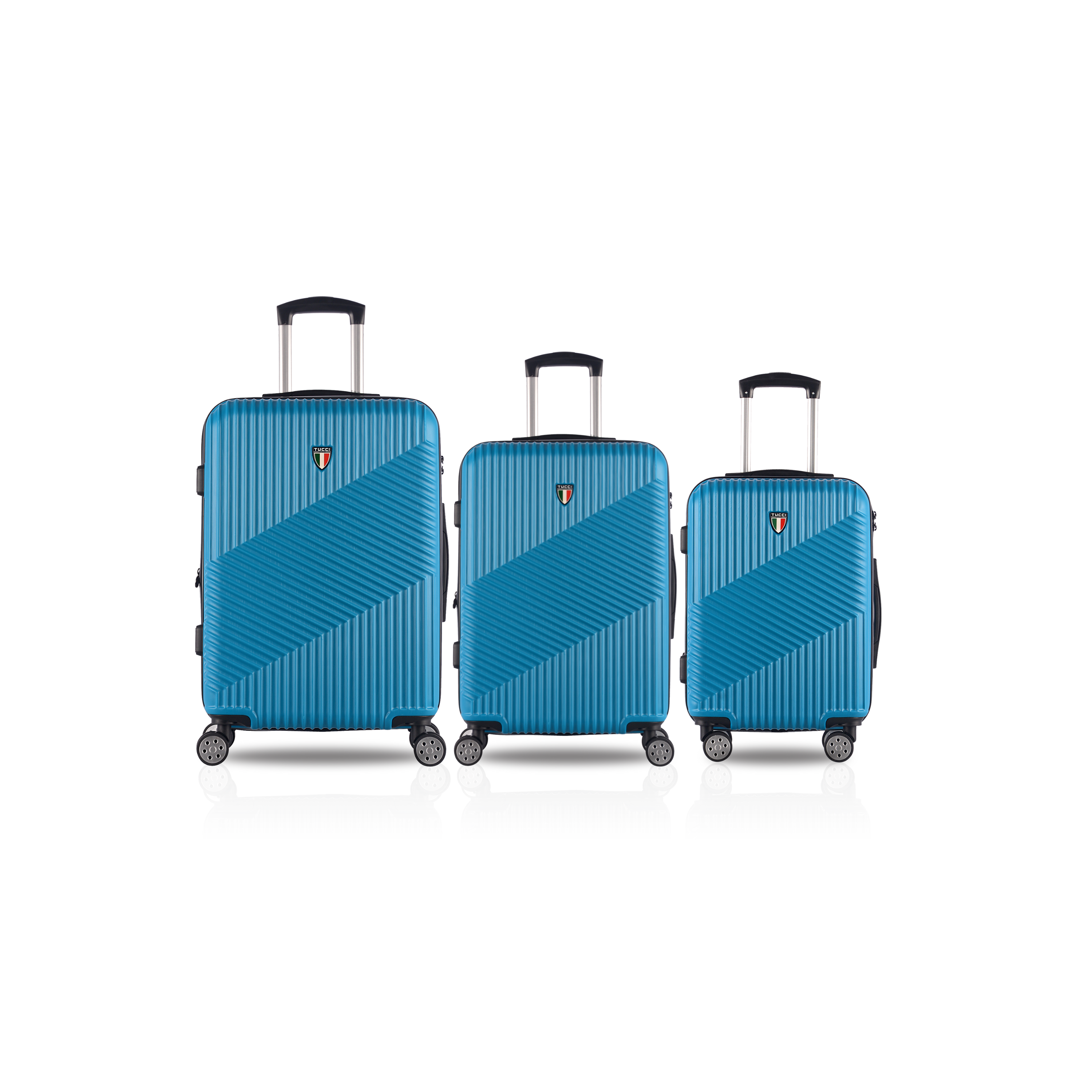 TUCCI Italy GUIDA (20", 24", 28") 3 PC Luggage Suitcase Set