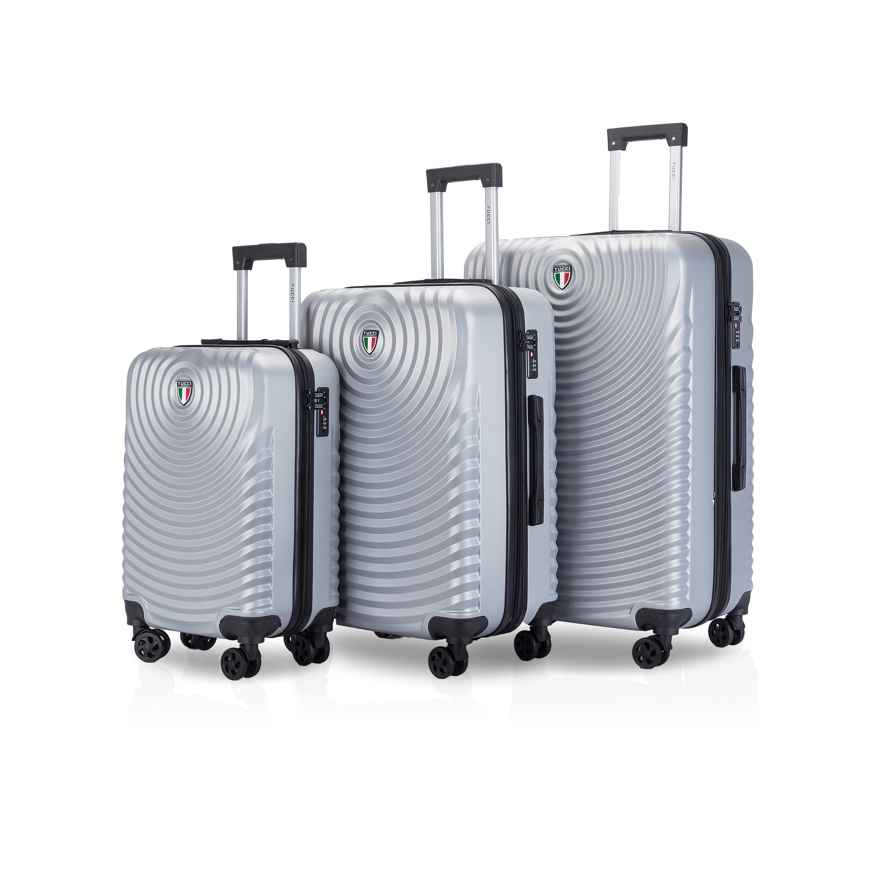 TUCCI Italy GENESI ABS 3 PC (20", 24", 28") Luggage Suitcase Set