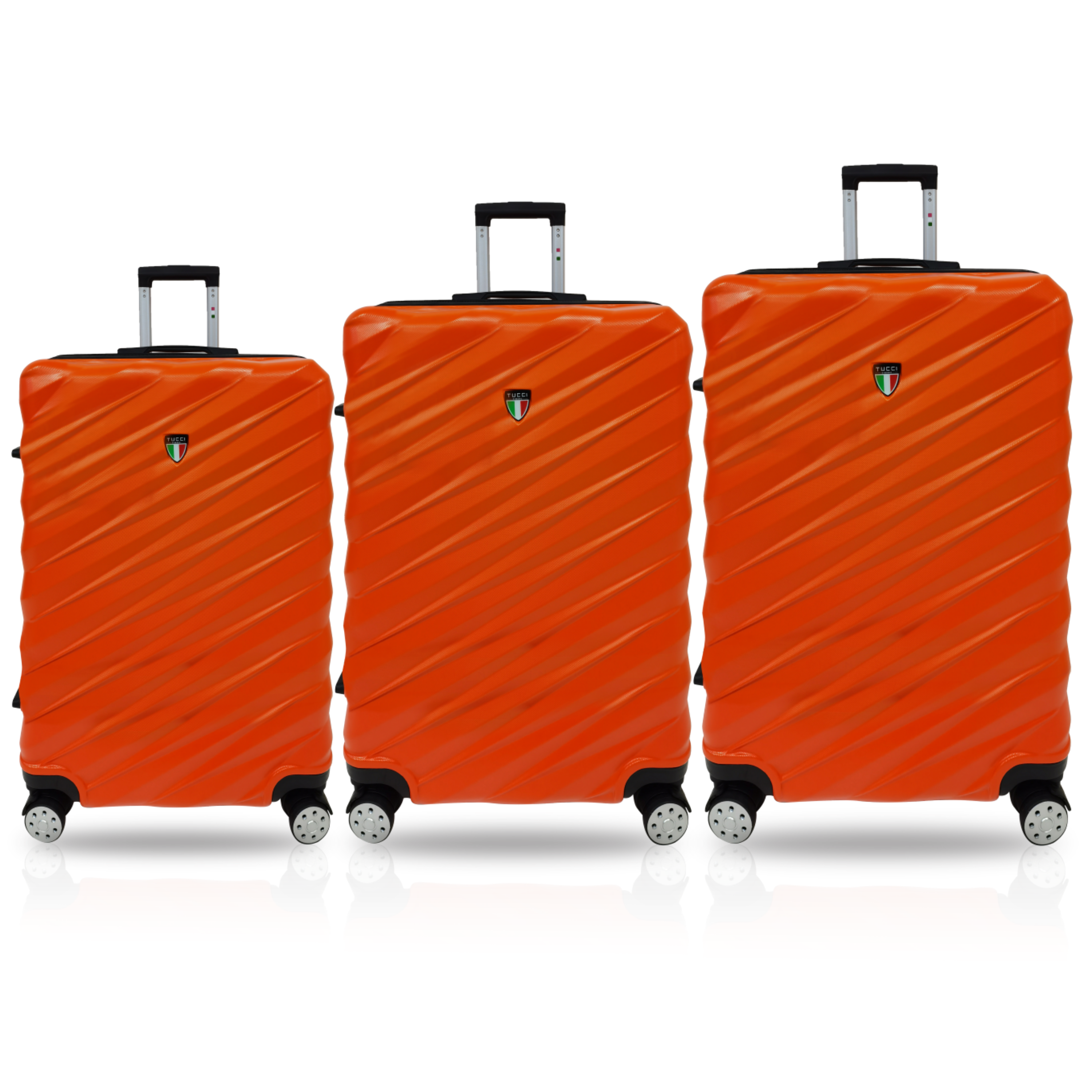 TUCCI Italy STORTO ABS (20", 24", 28") 3 PC Luggage Suitcase Set