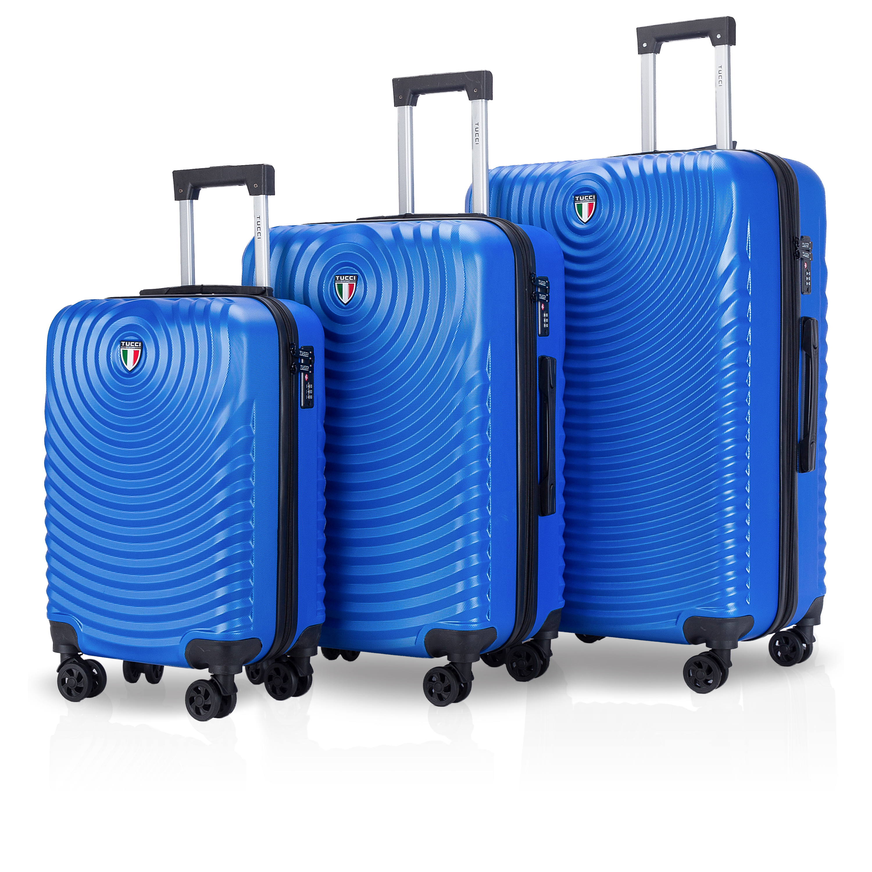 TUCCI Italy GENESI ABS 3 PC (20", 24", 28") Luggage Suitcase Set