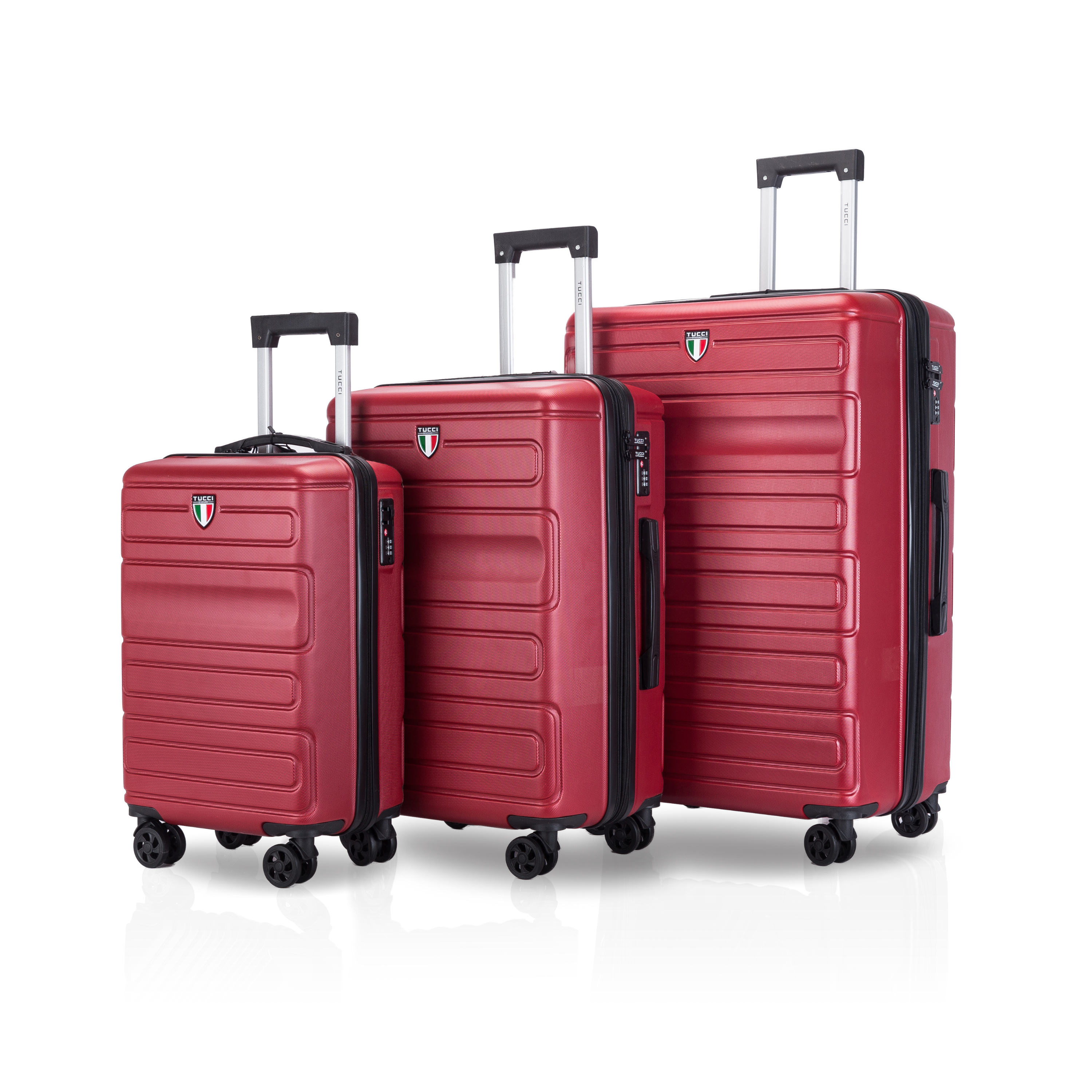 TUCCI Italy VIVACE ABS (20", 24", 28") Luggage Suitcase Set