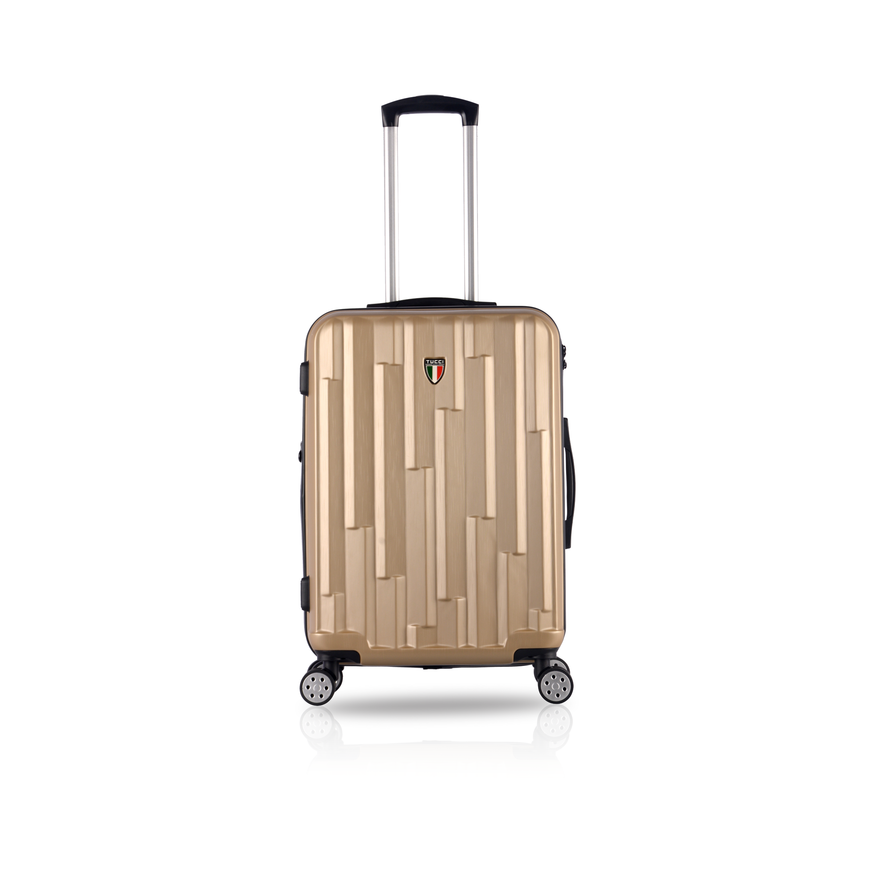 TUCCI Italy RIFLETTORE ABS 20" Carry On Spinner Wheel Suitcase