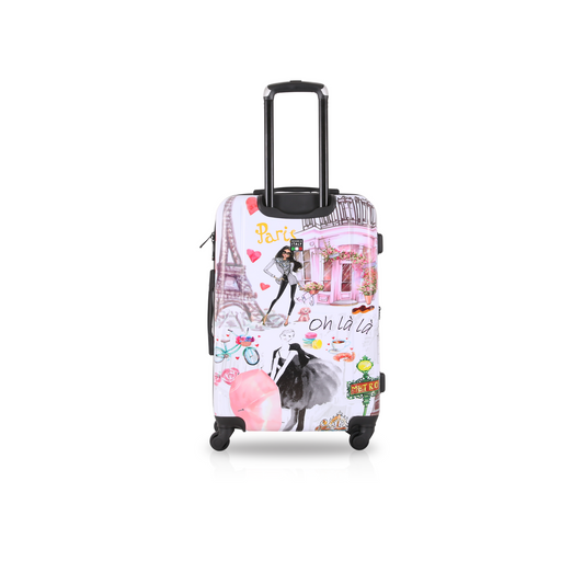 TUCCI Italy PARIS LOVE ART (20", 24", 28") Luggage Suitcase Set
