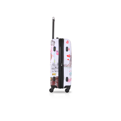TUCCI PARIS LOVE 20" Art Travel Carry On Luggage Suitcase