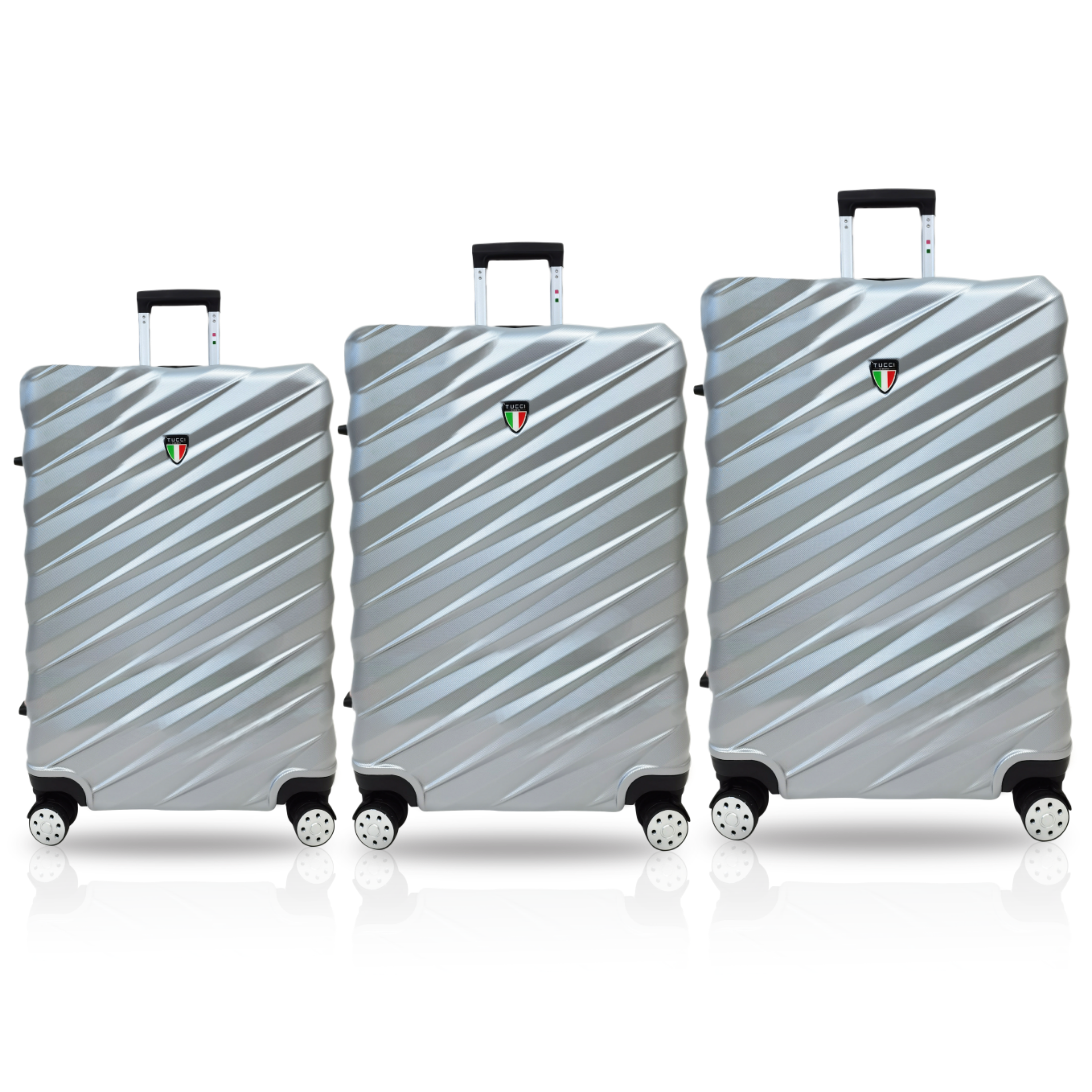 TUCCI Italy STORTO ABS (20", 24", 28") 3 PC Luggage Suitcase Set