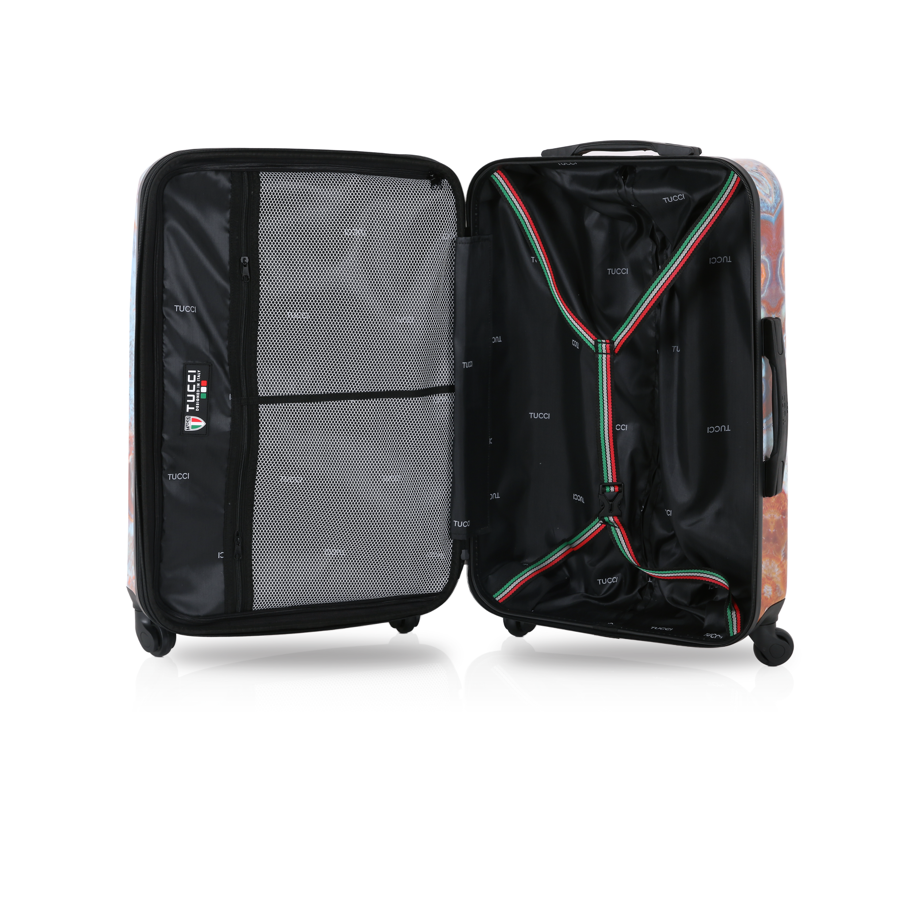 TUCCI Italy 28" Turkish Marble Print Art Hard Shell Luggage