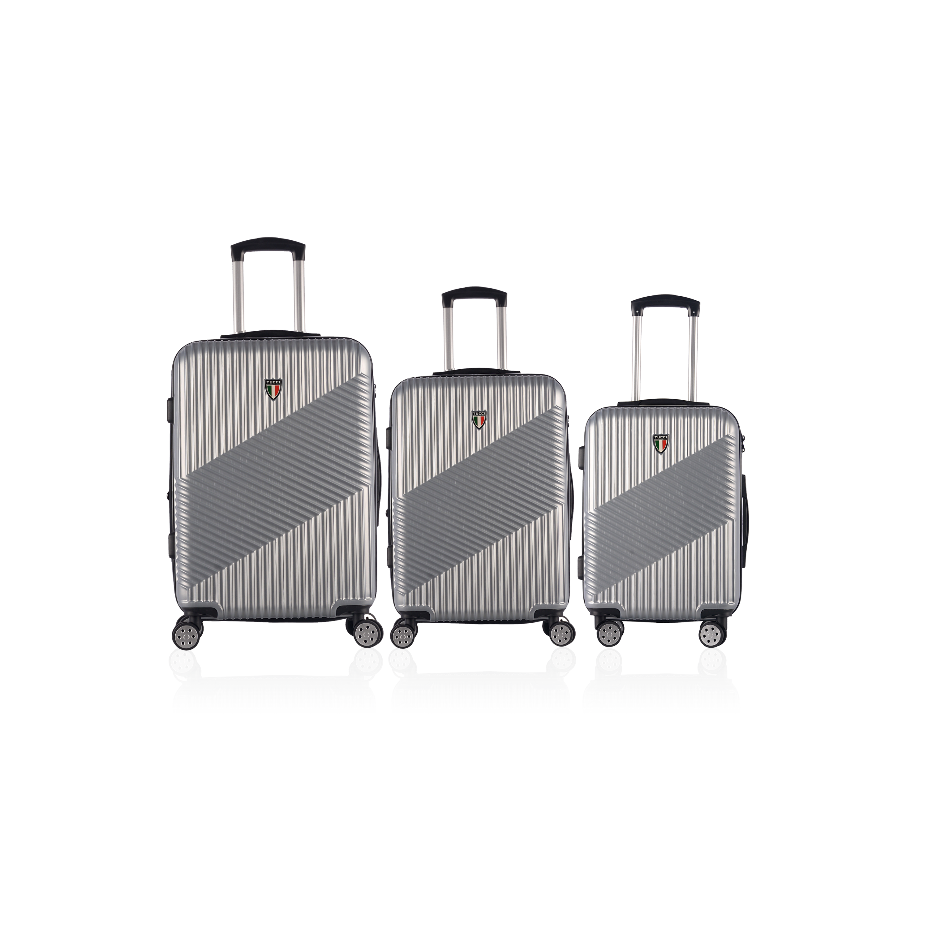 TUCCI Italy GUIDA (20", 24", 28") 3 PC Luggage Suitcase Set
