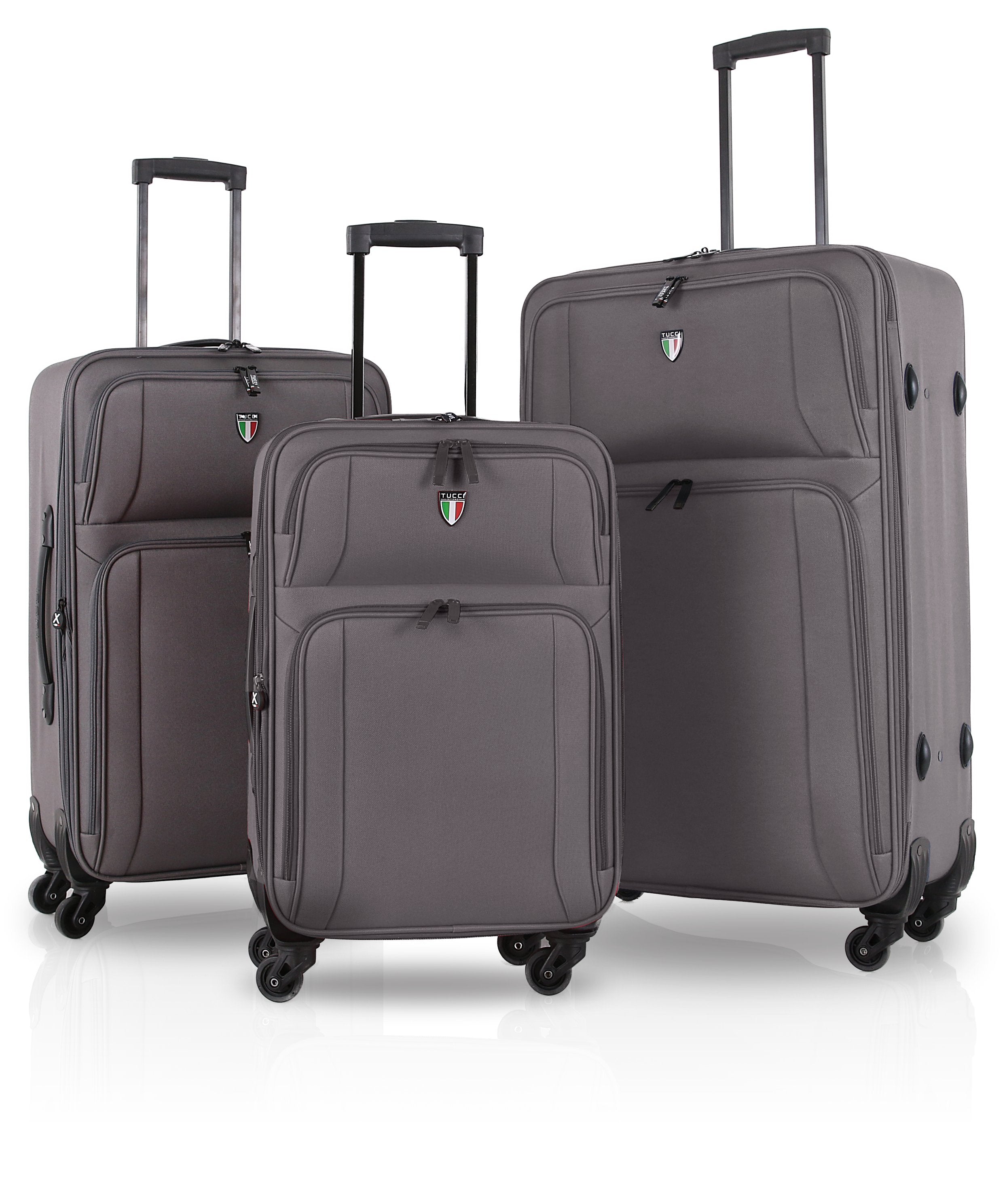 TUCCI Italy DISINVOLTA Fabric 3 PC (20", 24", 28") Luggage Suitcase Set