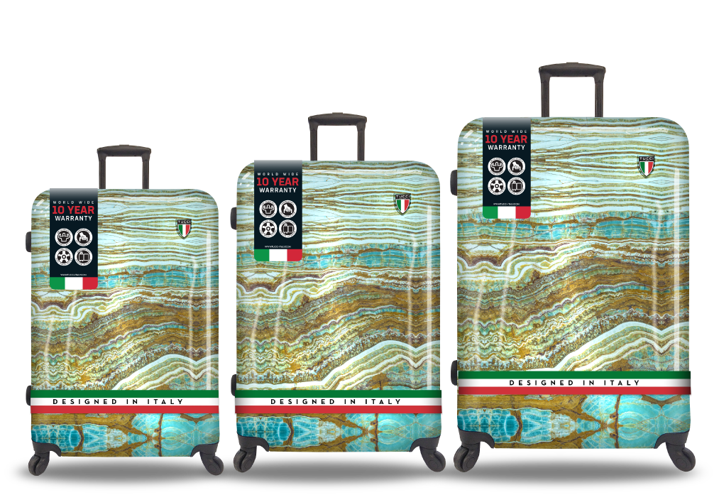 TUCCI Italy Earth Art Emerald Marble 3 PC Set 20