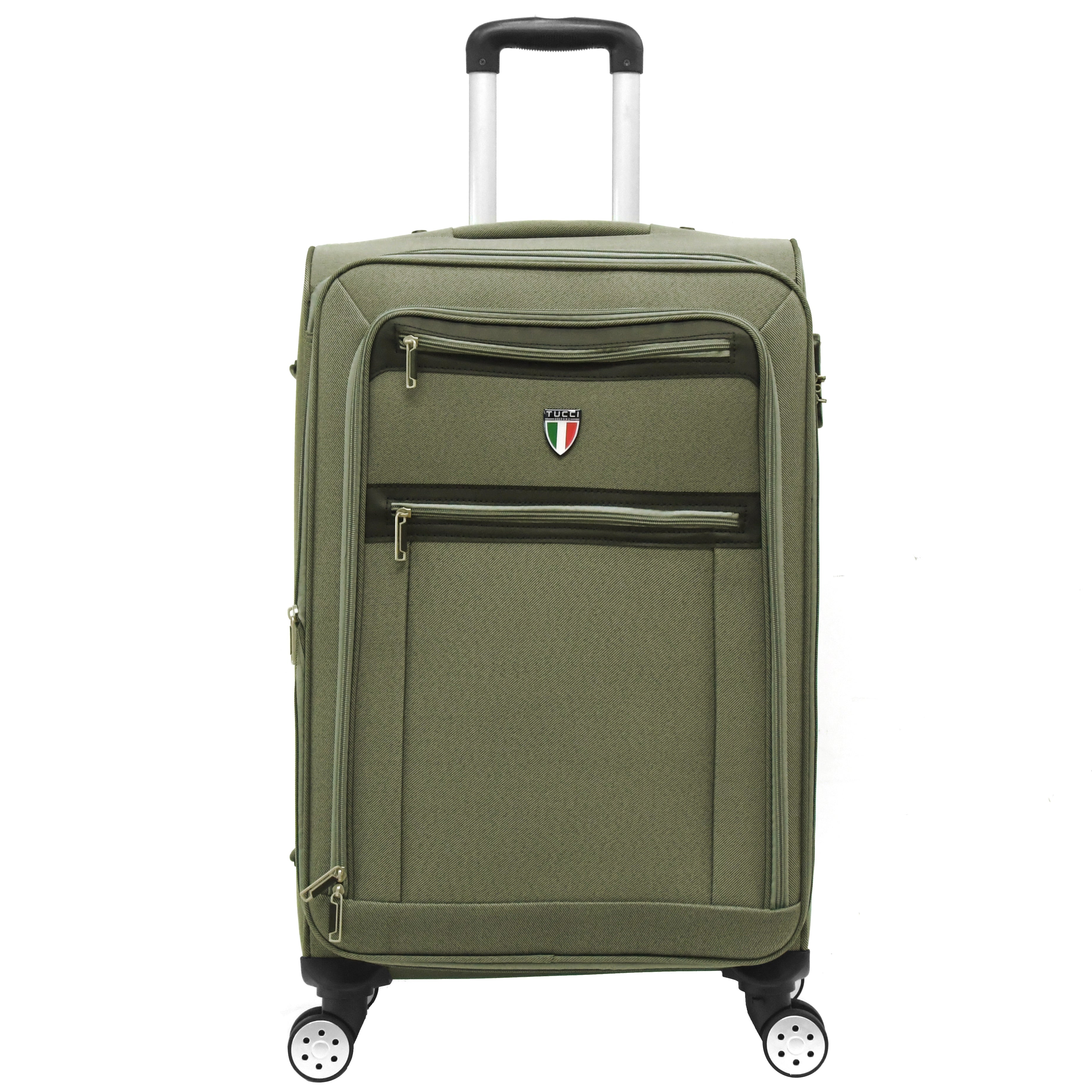 Green spinner luggage online