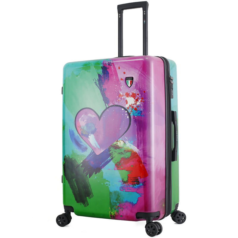 TUCCI Italy Emotion Art IN LOVE II 3 PC Set (20", 24", 28") Luggage Suitcase