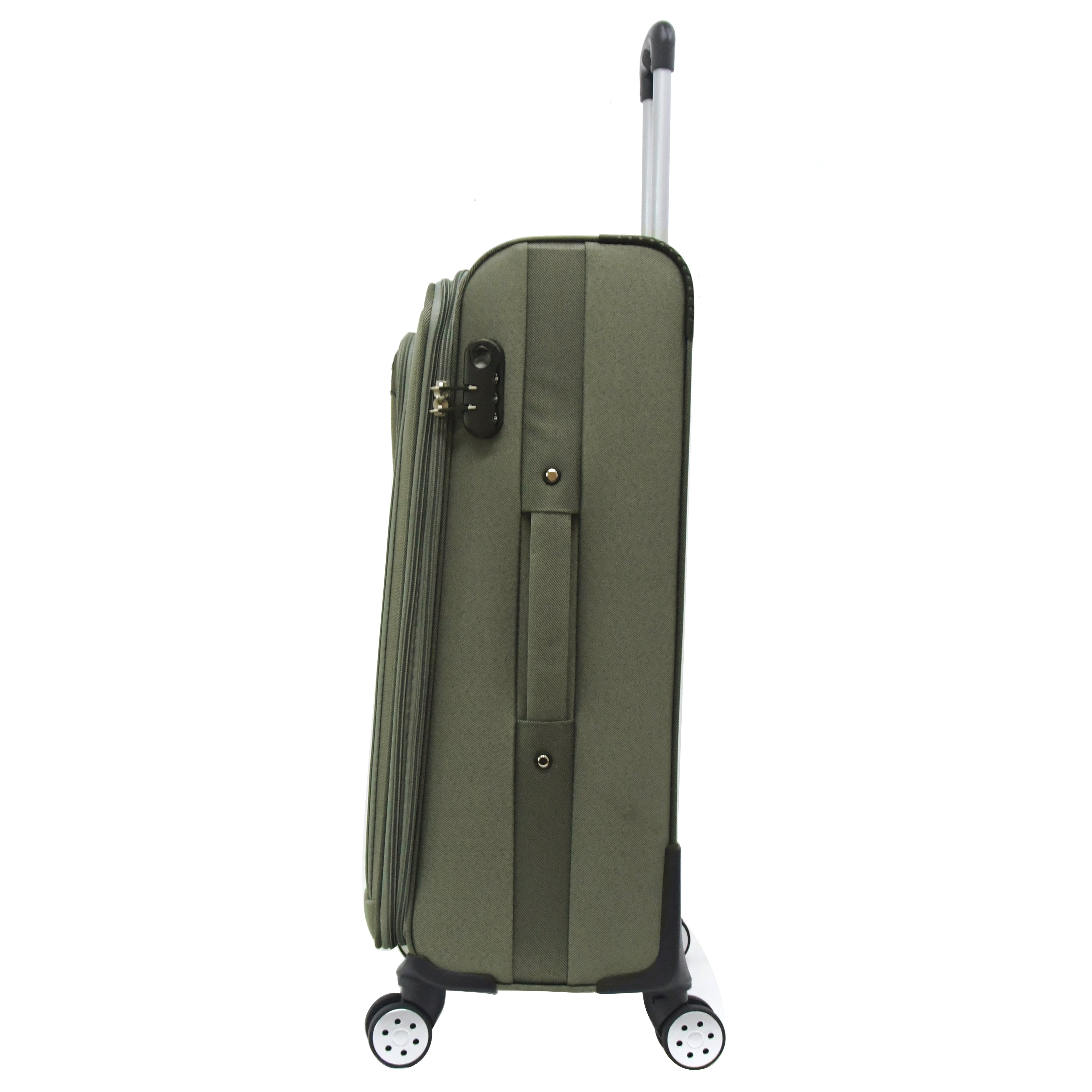 Green spinner luggage on sale