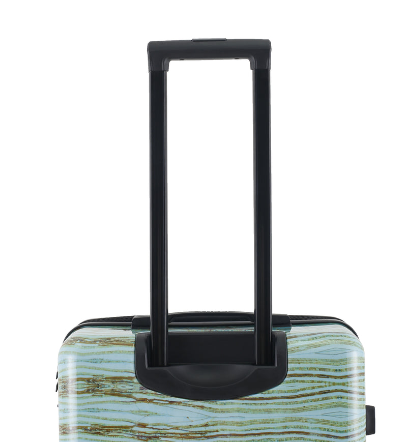 TUCCI Italy Earth Art Emerald Marble 3 PC Set (20", 24", 28") Luggage Suitcase