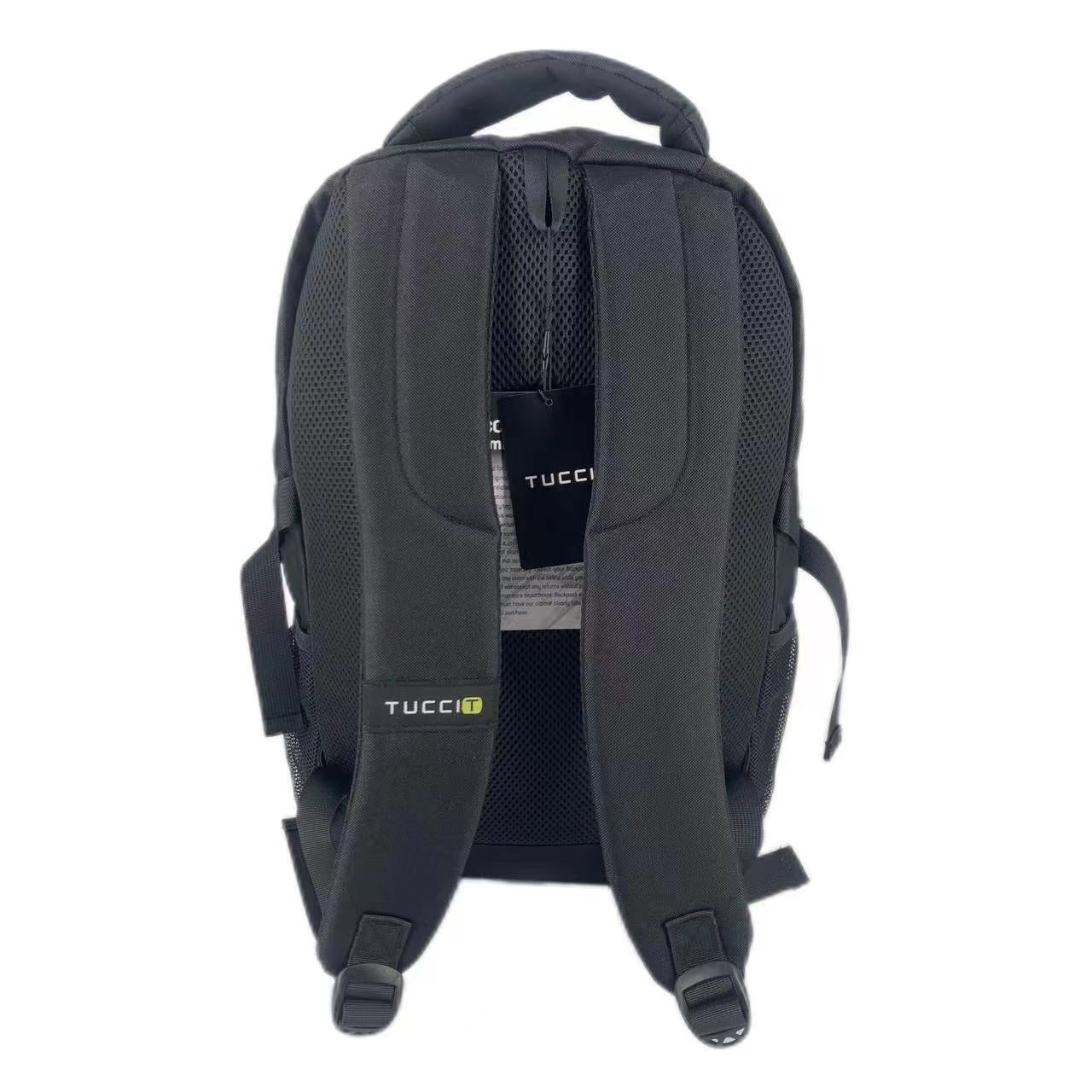 TUCCI Italy Scout Classic Laptop Backpack – Travel, Work & School Bag with Padded Straps, Multi‑Compartment, Air‑Flow Back Padding