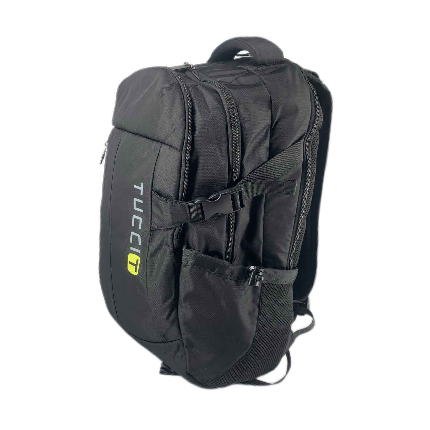 TUCCI Italy Hitch Hiker Laptop Backpack – Travel, Work & School Bag with Padded Straps, Multi‑Compartment, Air‑Flow Back Padding