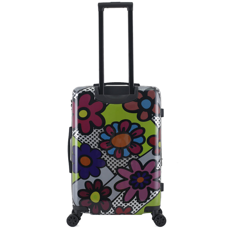 TUCCI Italy Pop Art Flower Dots 3 PC Sets (20", 24", 28") Luggage Suitcases