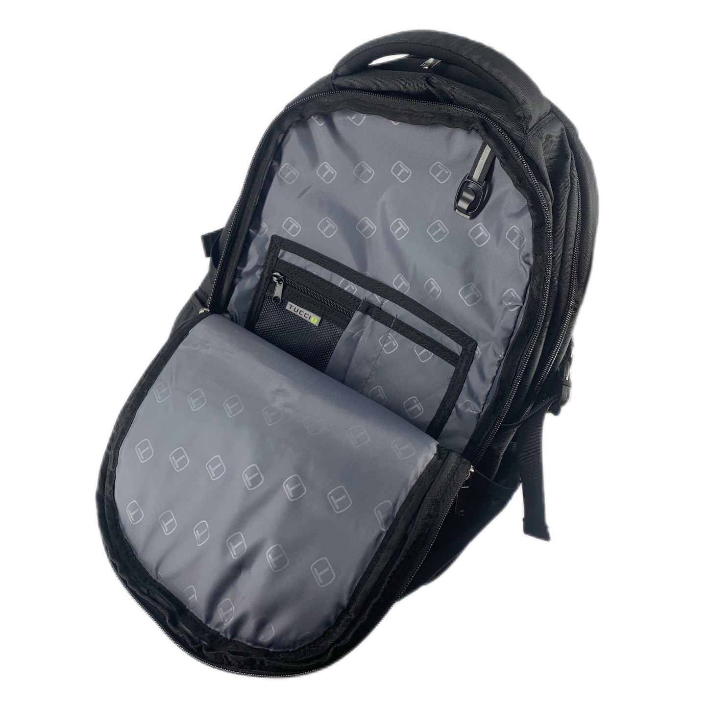 TUCCI Italy Turbo Pack Laptop Backpack – Travel, Work & School Bag with Padded Straps, Multi‑Compartment, Air‑Flow Back Padding