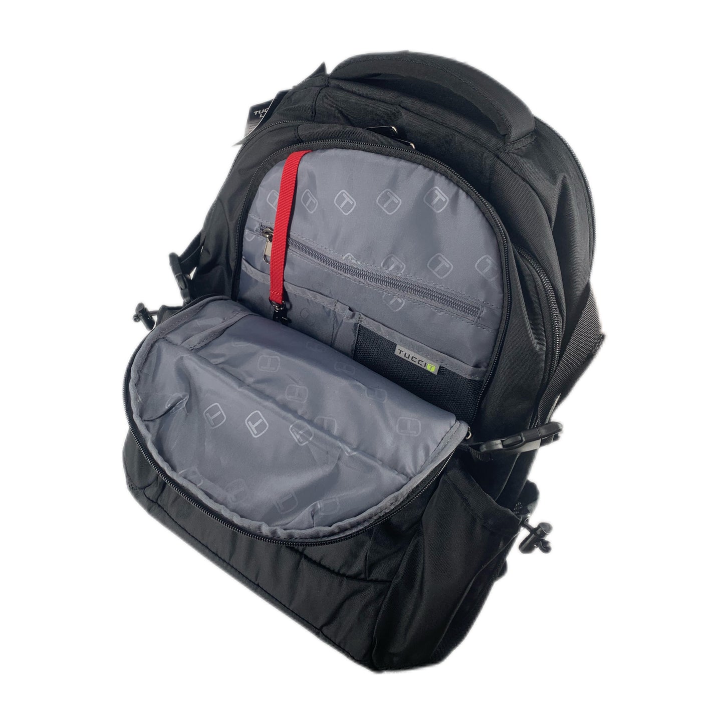 TUCCI Italy Hitch Hiker Laptop Backpack – Travel, Work & School Bag with Padded Straps, Multi‑Compartment, Air‑Flow Back Padding
