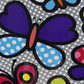TUCCI Italy Pop Art Butterfly Pop 3PC Set (20",24",28") Luggage Suitcase