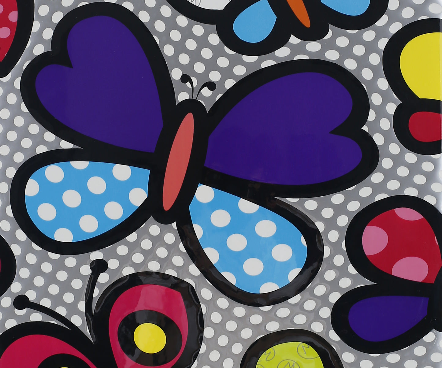 TUCCI Italy Pop Art Butterfly Pop 3PC Set (20",24",28") Luggage Suitcase