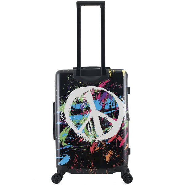 TUCCI Italy Spray Art Peace In The World 24" Luggage Suitcase