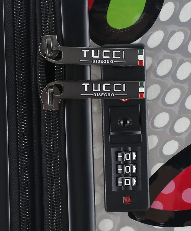 TUCCI Italy Pop Art Butterfly Pop 28" Luggage Suitcase