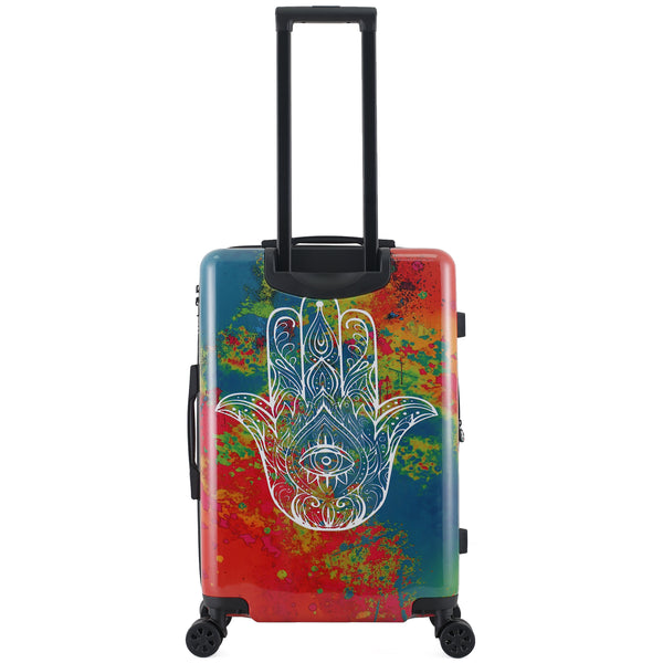 TUCCI Italy Emotion Art Exotic Hamsa 24" Luggage Suitcase