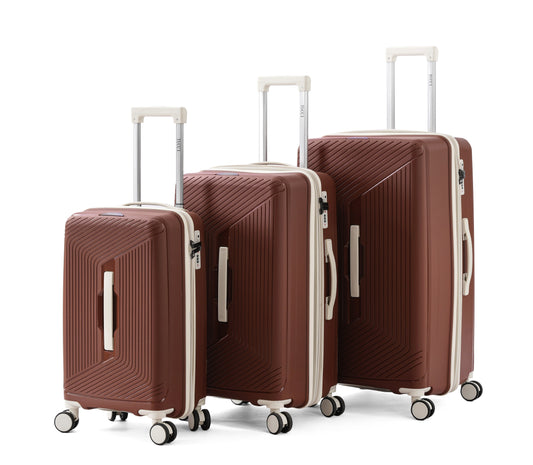 Tucci Ultra Flex 3-Piece Travel Luggage Set – 20", 24", 28"
