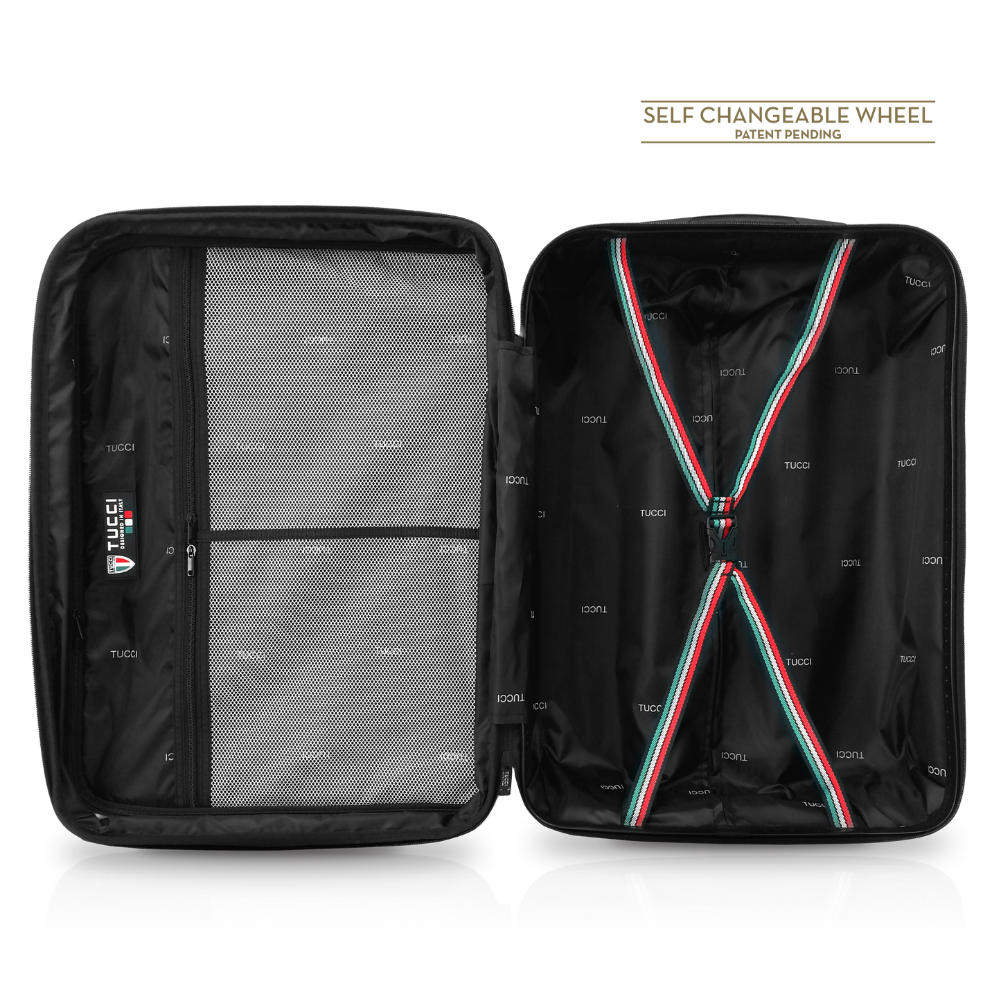 TUCCI Italy TESORO 30" Expandable Large Luggage Suitcase