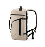 Tucci Italy DashPack Large-Capacity 17.5-Inch Laptop Backpack – Beige | Water‑Resistant Fabric, Trolley Sleeve, Dual Bottle Pockets, Travel Backpack