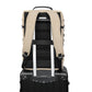Tucci Italy DashPack Large-Capacity 17.5-Inch Laptop Backpack – Beige | Water‑Resistant Fabric, Trolley Sleeve, Dual Bottle Pockets, Travel Backpack
