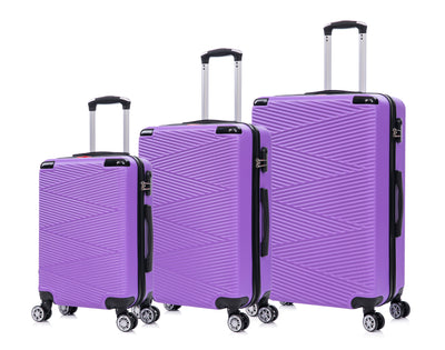 Swiss Traveller Verossa 3-Piece Hardside Spinner Luggage Set, 20/24/28 Inches