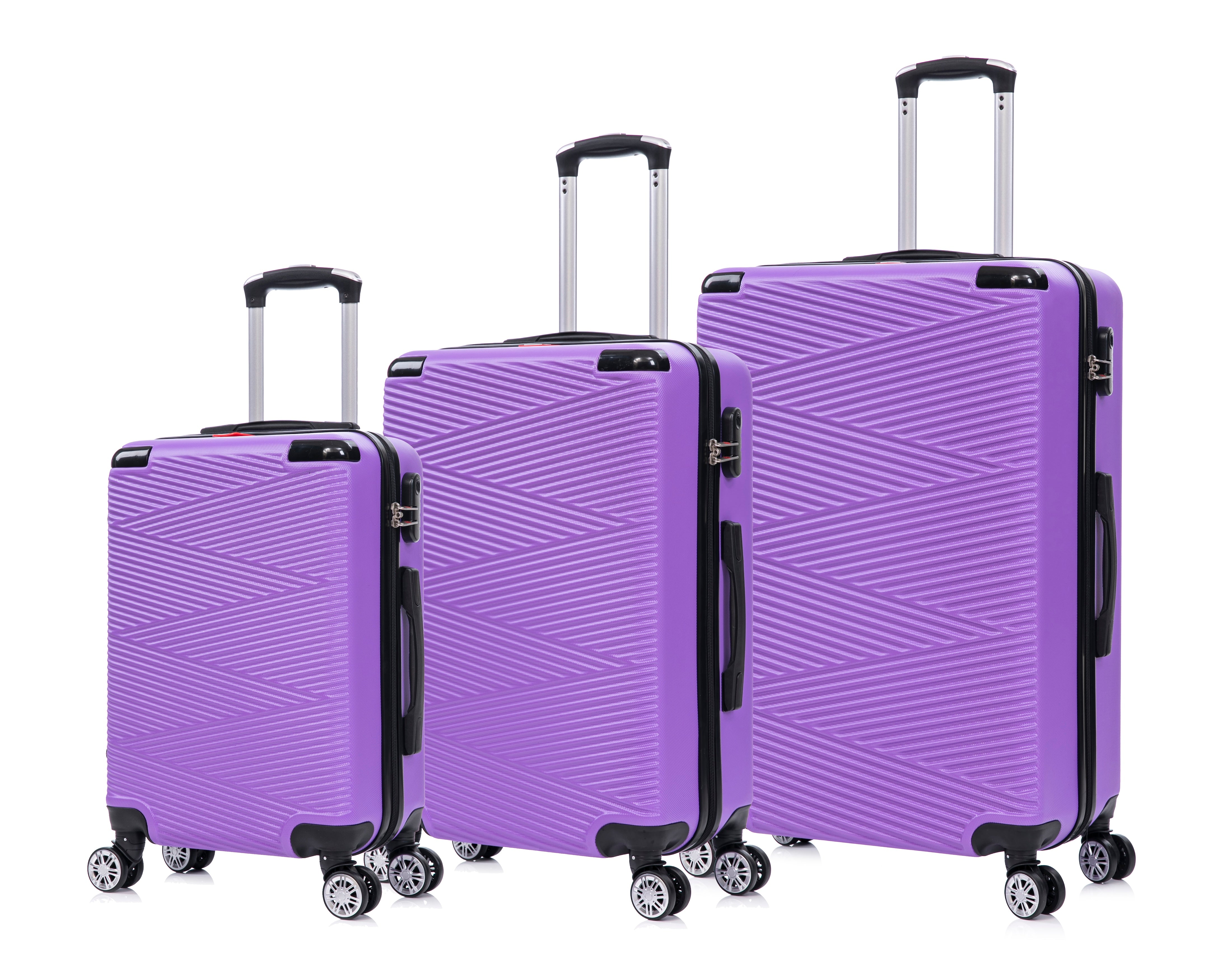 Swiss Traveller Verossa 3-Piece Hardside Spinner Luggage Set, 20/24/28 Inches