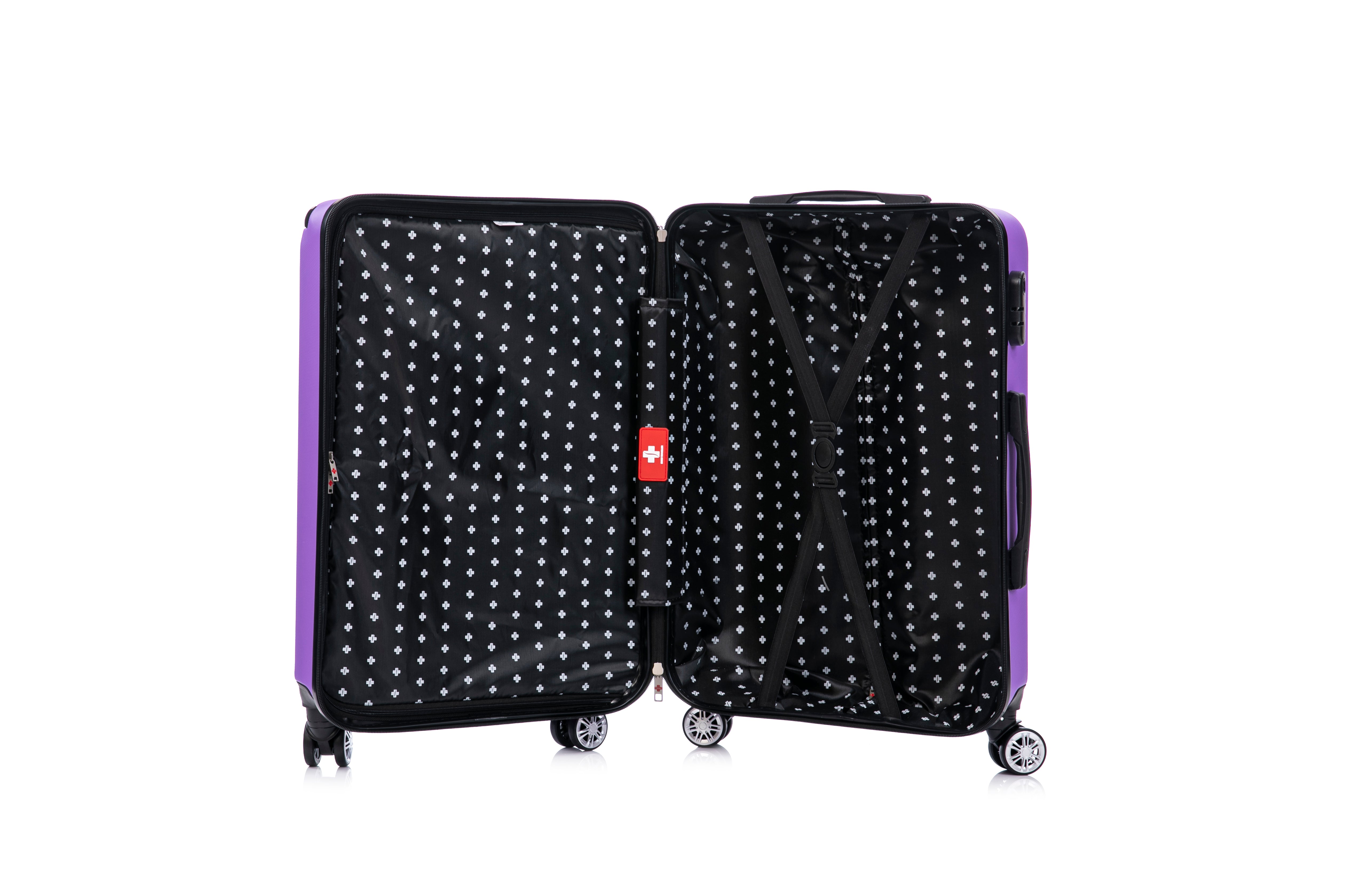 Swiss Traveller Verossa 3-Piece Hardside Spinner Luggage Set, 20/24/28 Inches