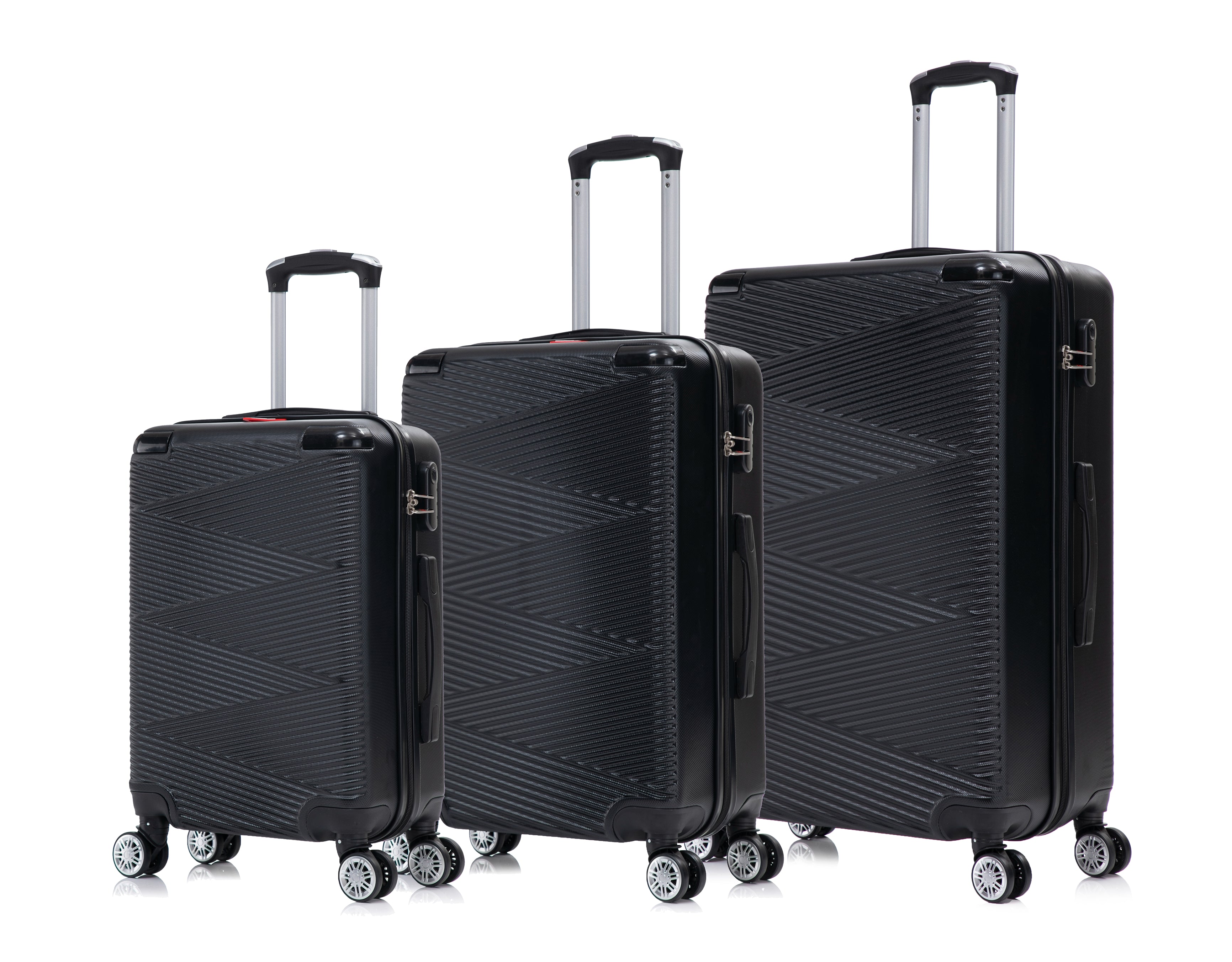 Swiss Traveller Verossa 3-Piece Hardside Spinner Luggage Set, 20/24/28 Inches