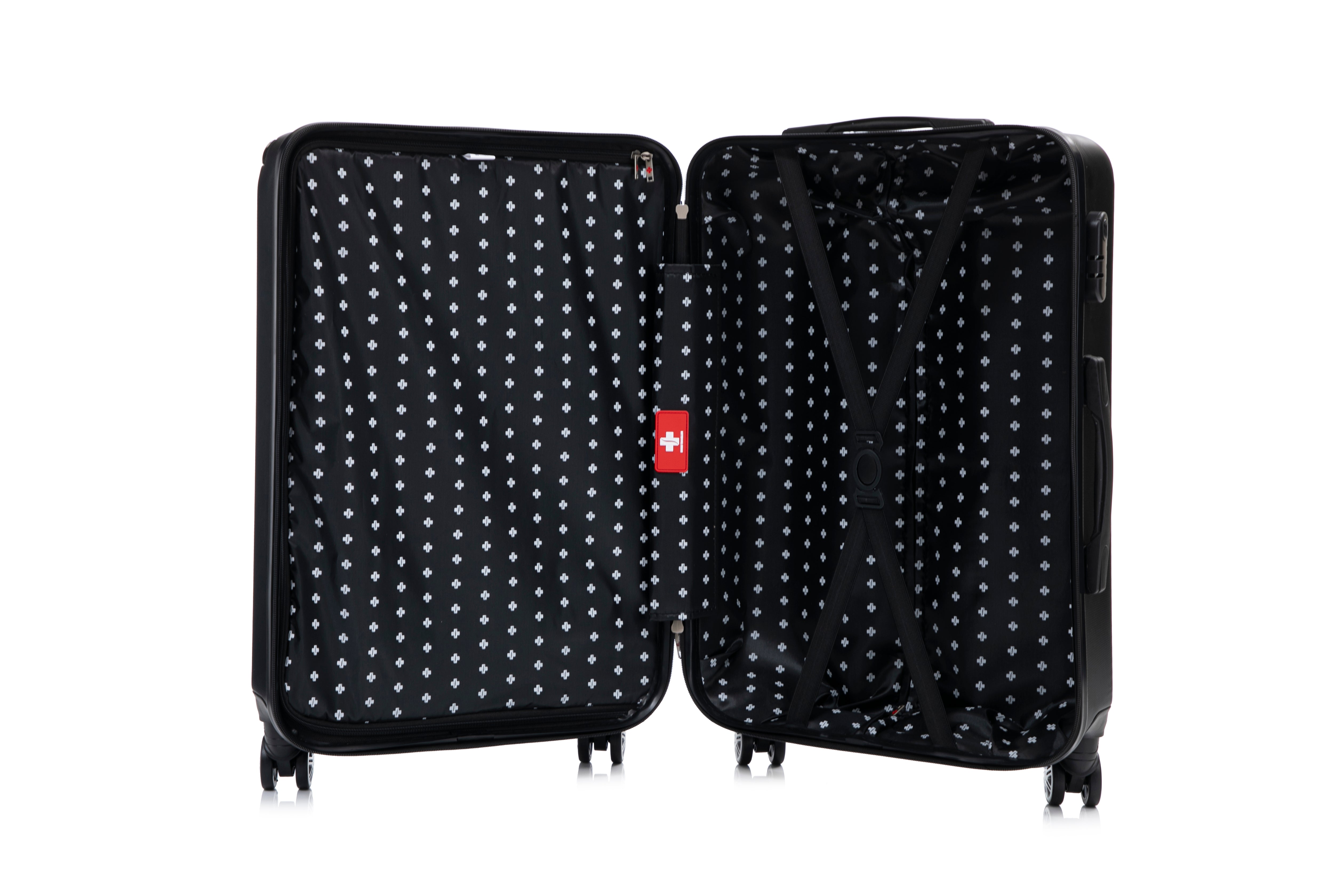 Swiss Traveller Verossa 3-Piece Hardside Spinner Luggage Set, 20/24/28 Inches