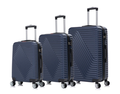 Swiss Traveller Shellar 3-Piece Hardside Spinner Luggage Set, 20/24/28 Inches
