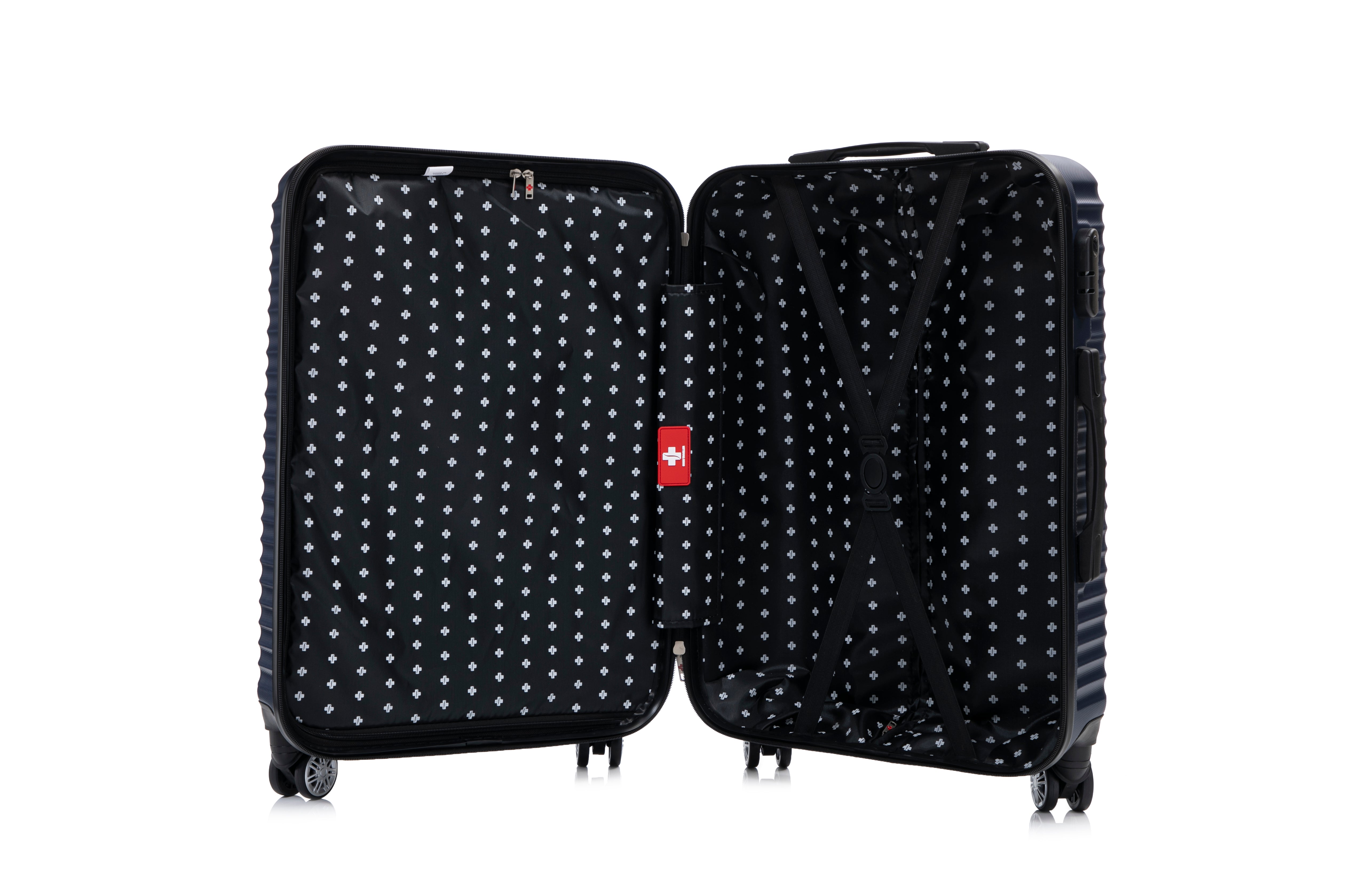 Swiss Traveller Shellar 3-Piece Hardside Spinner Luggage Set, 20/24/28 Inches