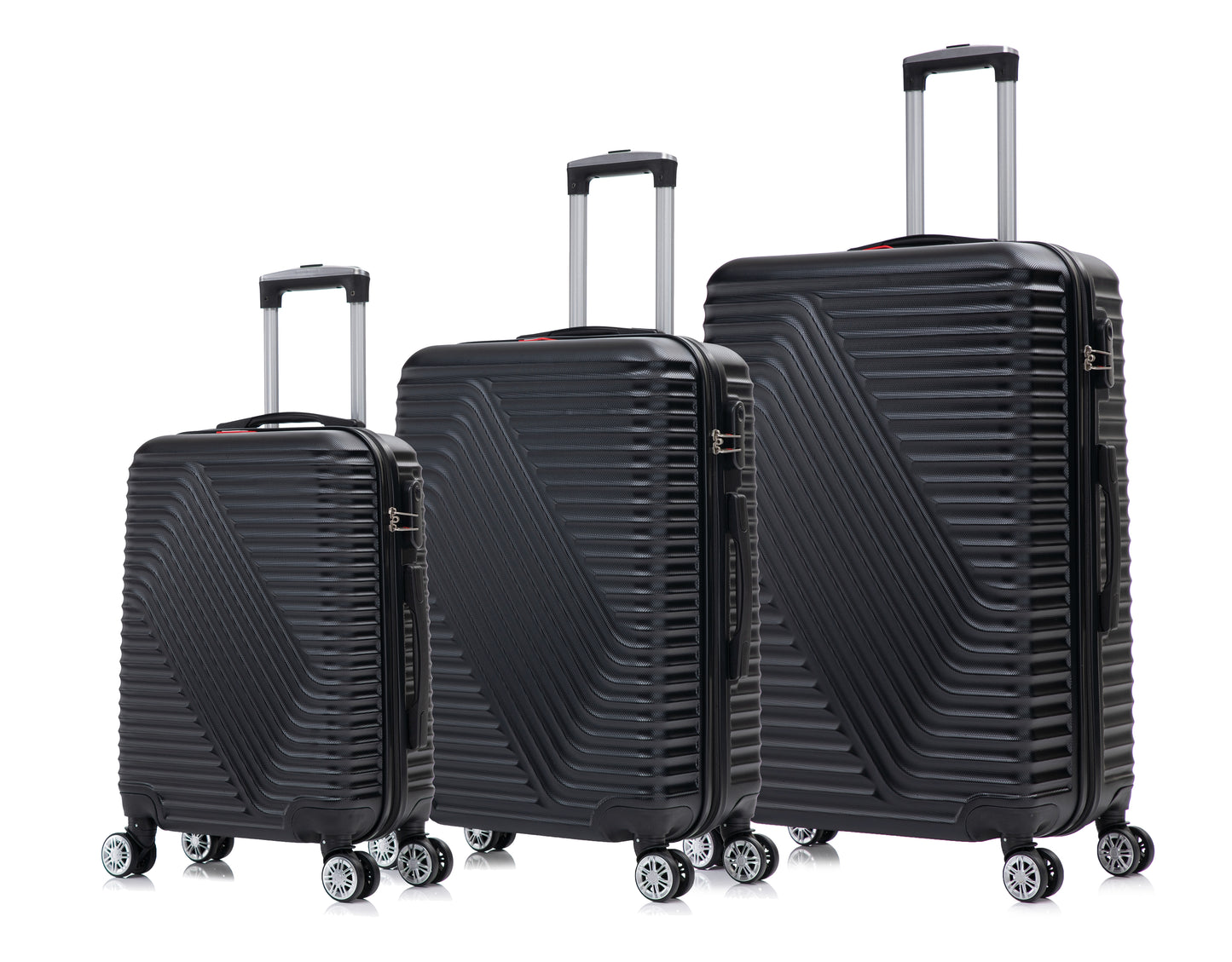 Swiss Traveller Shellar 3-Piece Hardside Spinner Luggage Set, 20/24/28 Inches