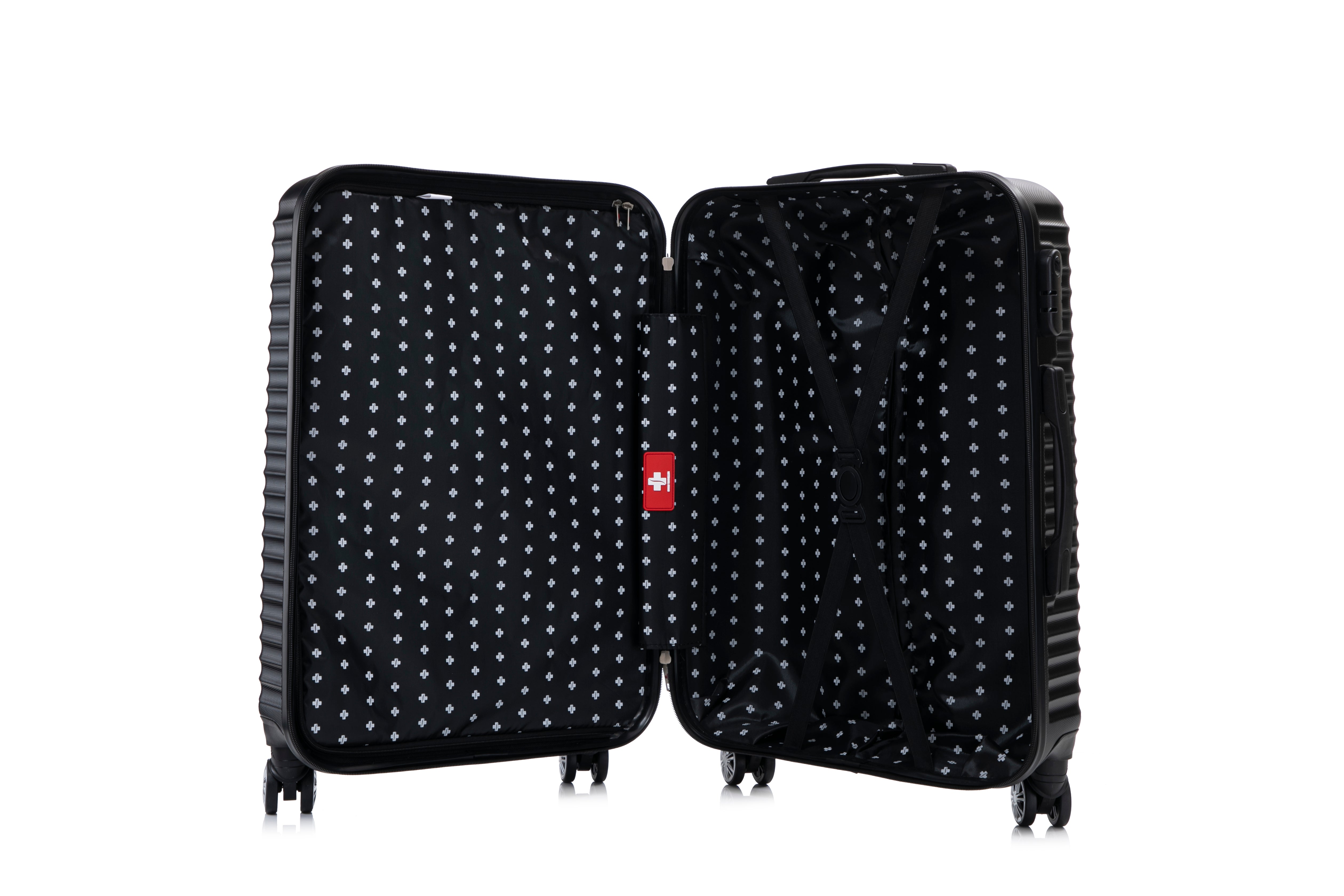 Swiss Traveller Shellar 3-Piece Hardside Spinner Luggage Set, 20/24/28 Inches